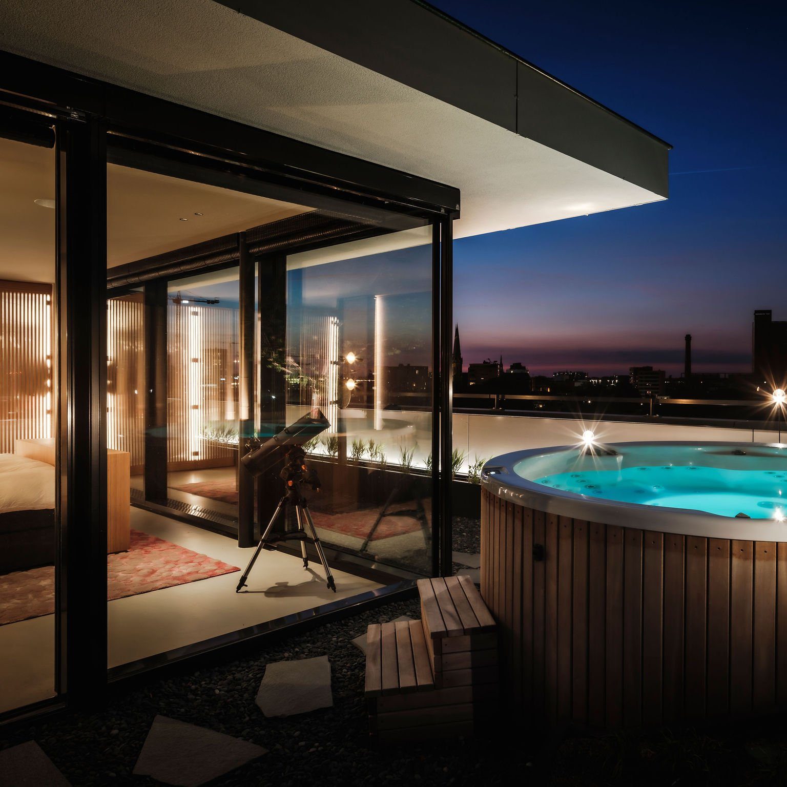 Beautiful view of Modern Penthouse Rentals With Smart Home Technology